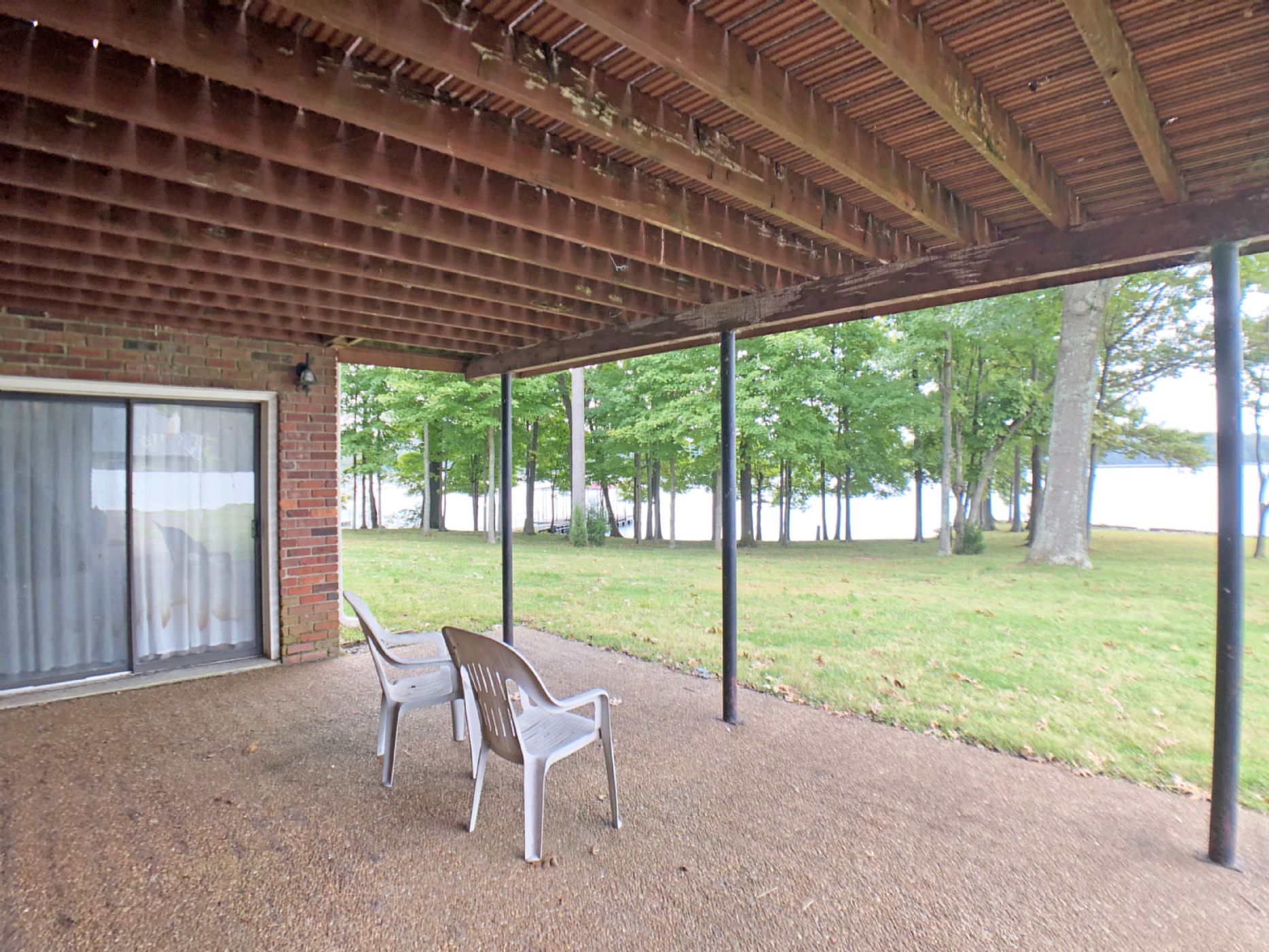 Left View from Patio under Deck Left View from Patio under Deck